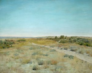 Eerste Teken van de Herfst door William Merritt Chase
